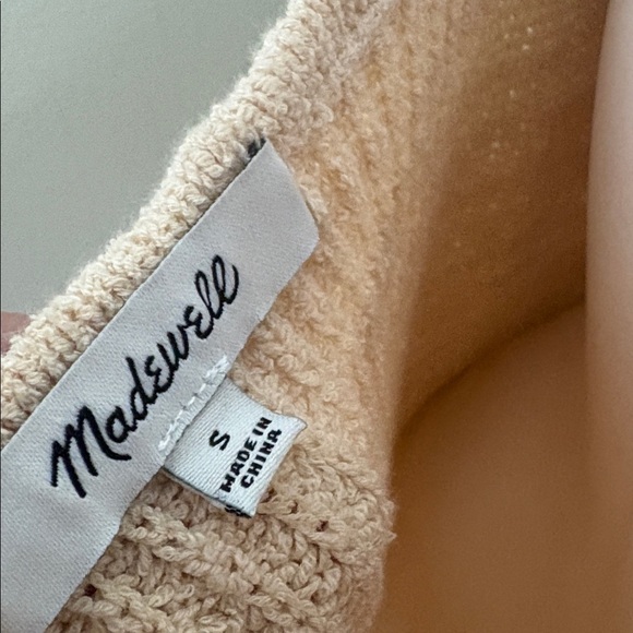 Madewell Ruffle Strap Button Front Sweater Tank Small - Picture 9 of 12